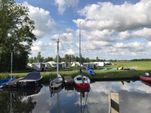 Camping met eigen aanlegplaatsen