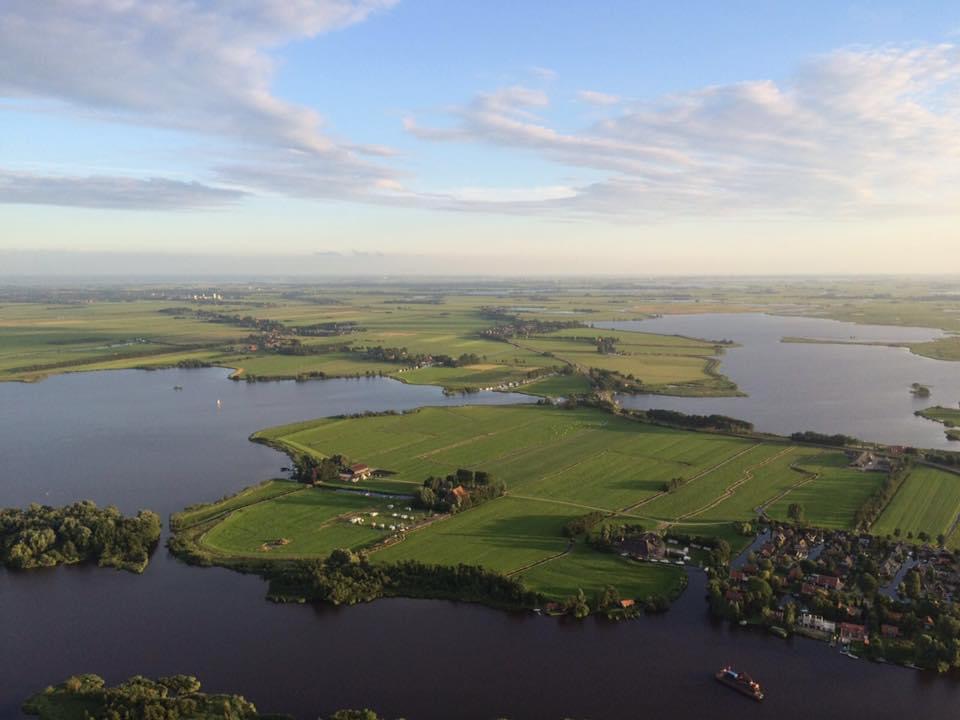 Luchtfoto van de camping